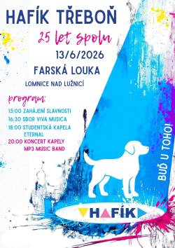 Hafík Třeboň slaví 25 let – buďte u toho! 🎉🐾